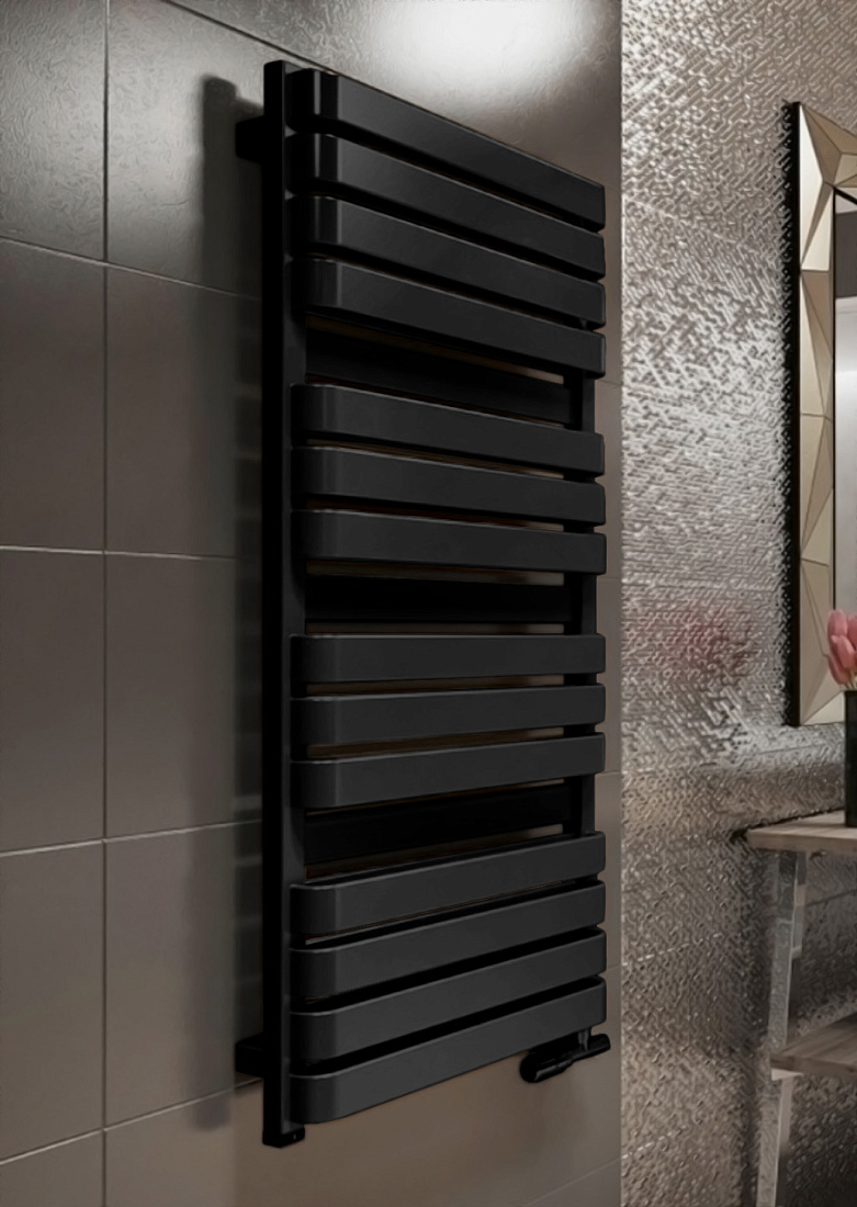 Электрический полотенцесушитель Terma Warp T 1110х500 черный матовый