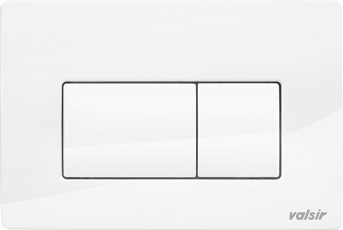 Кнопка смыва Valsir P1 VS0871301 белая глянцевая