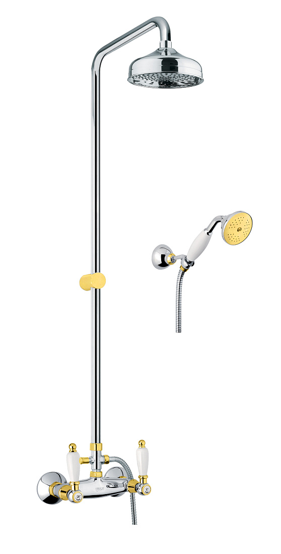 Душевая стойка Fiore Coloniale 02CO0620 хром/золото
