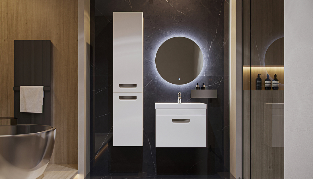 Мебель для ванной Velvex Estea 60.1Y белая матовая