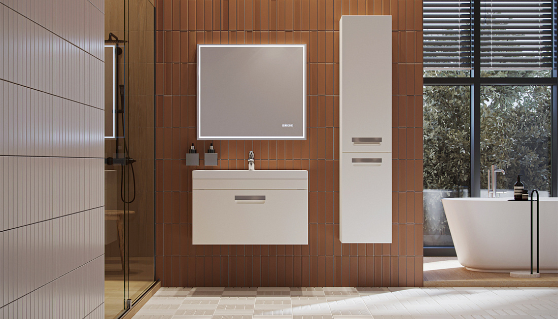 Мебель для ванной Velvex Estea 80.1Y белая матовая