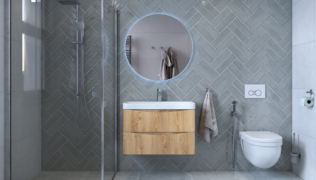 Мебель для ванной Velvex Clay 80.2Y дуб верона