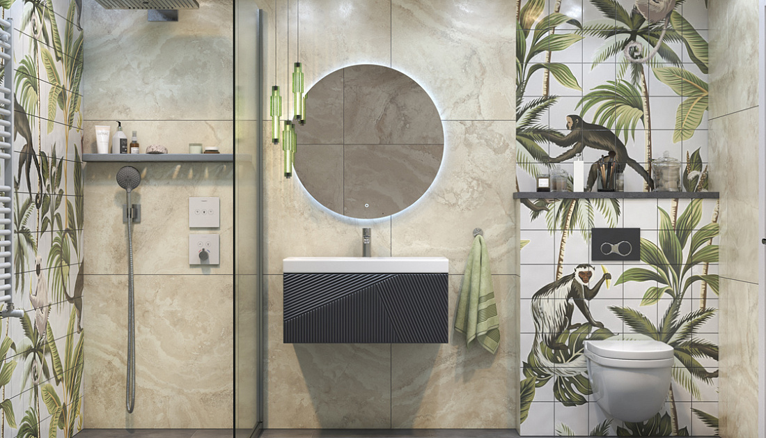 Мебель для ванной Velvex Edge 80.1Y подвесная, графит