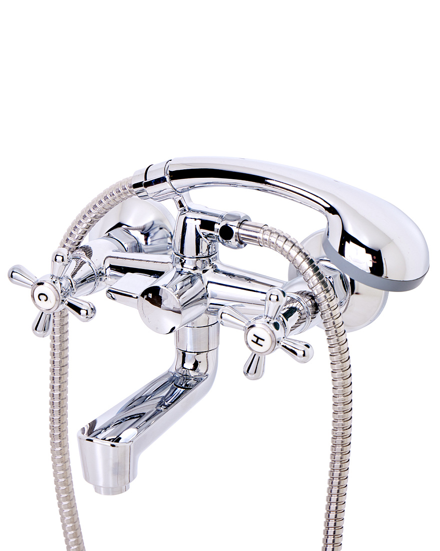 Смеситель OneLife P03-231cr для ванны с душем, полимерный