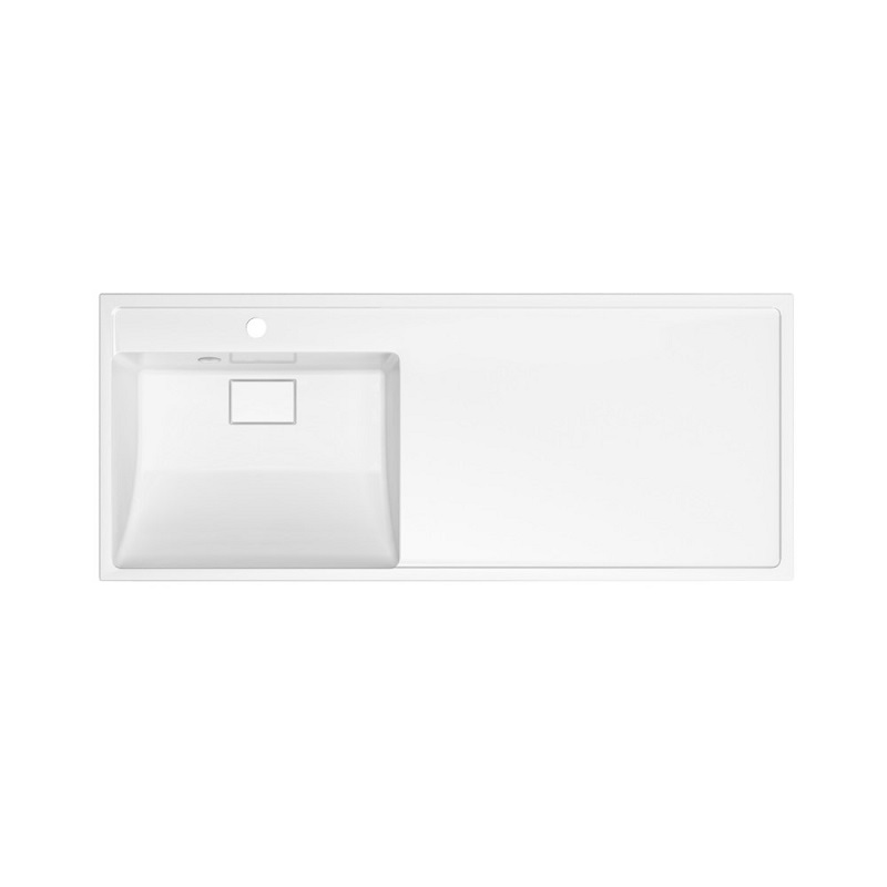 Раковина Paola Magenta 1200 L над стиральной машиной белая глянцевая