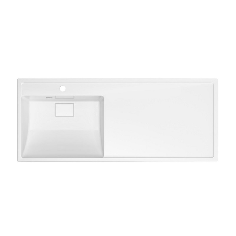 Раковина Paola Magenta 1100 L над стиральной машиной белая глянцевая