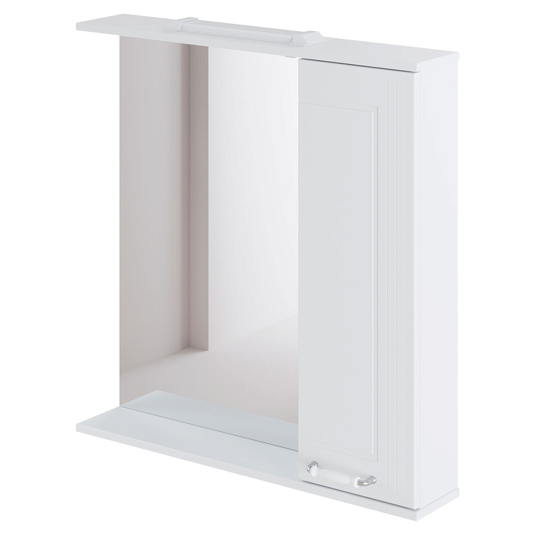 Зеркало-шкаф Итана Soul 80 R белый глянец