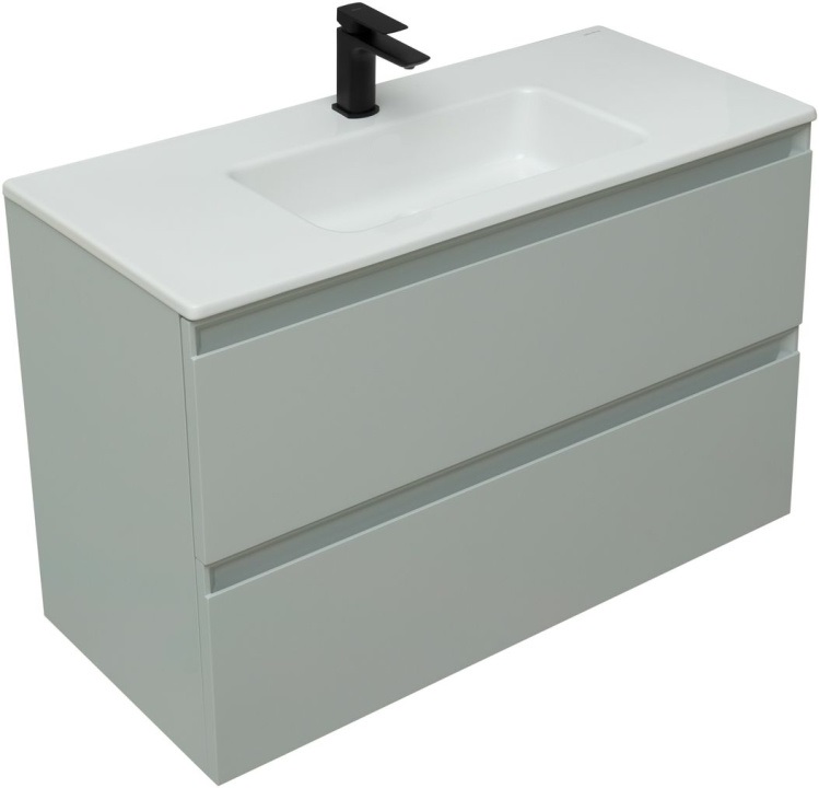 Тумба с раковиной Allen Brau Eclipse 2.0 100 папирус матовый (4.11027.20)