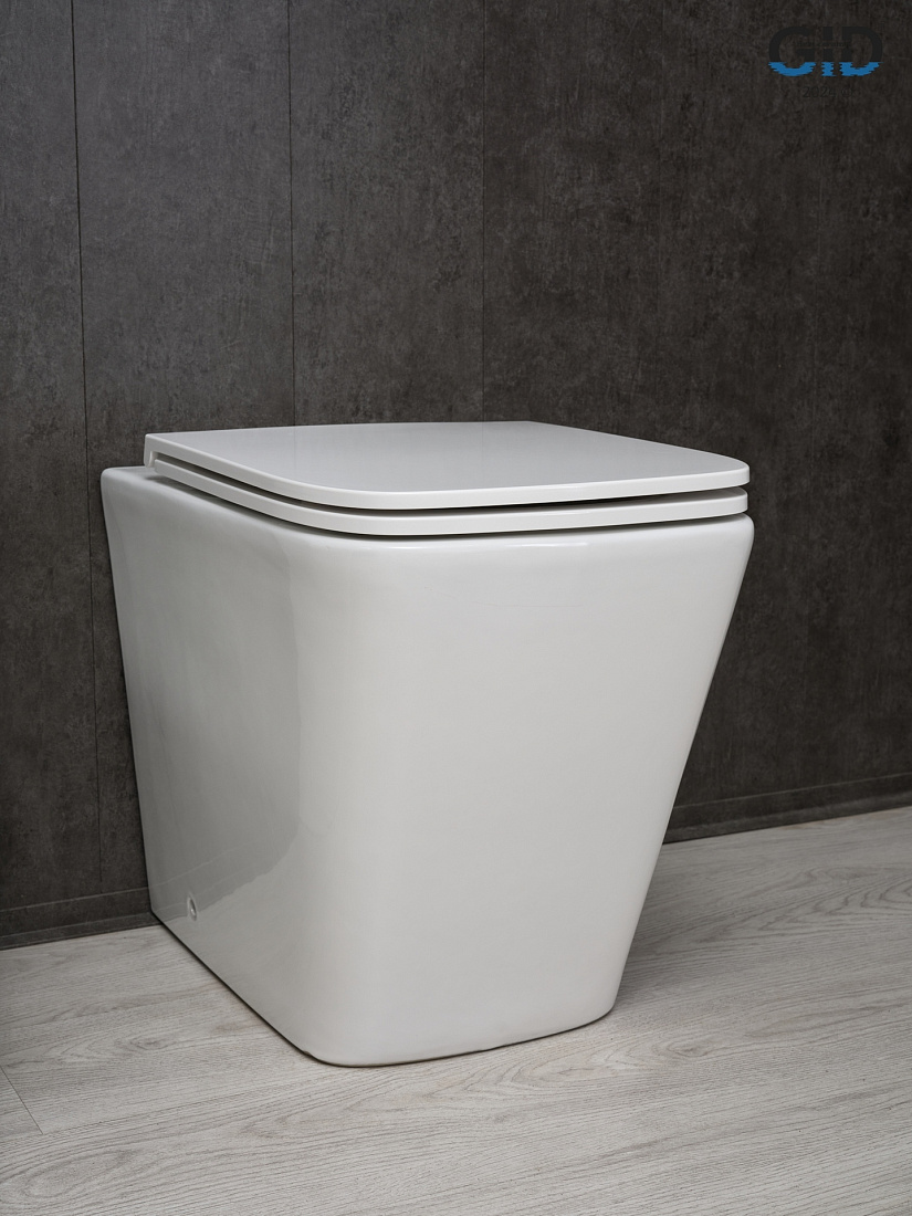 Унитаз приставной Gid Cuadrado TRS-264 белый