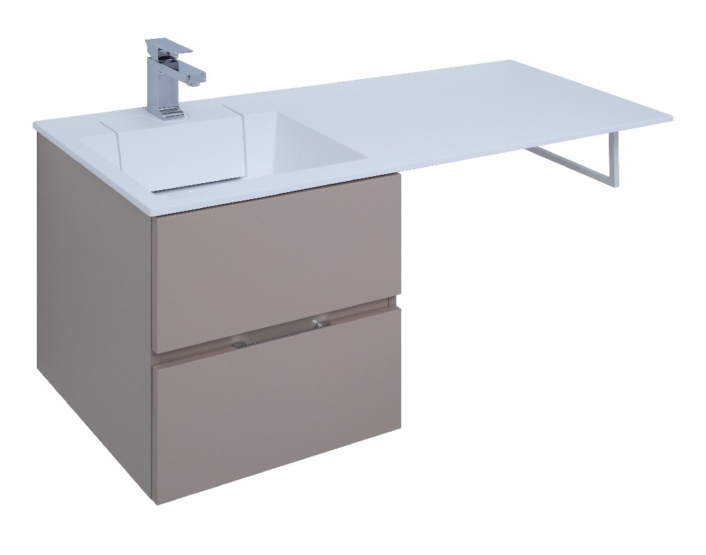 Тумба с раковиной Aquanet Алвита 120 L капучино