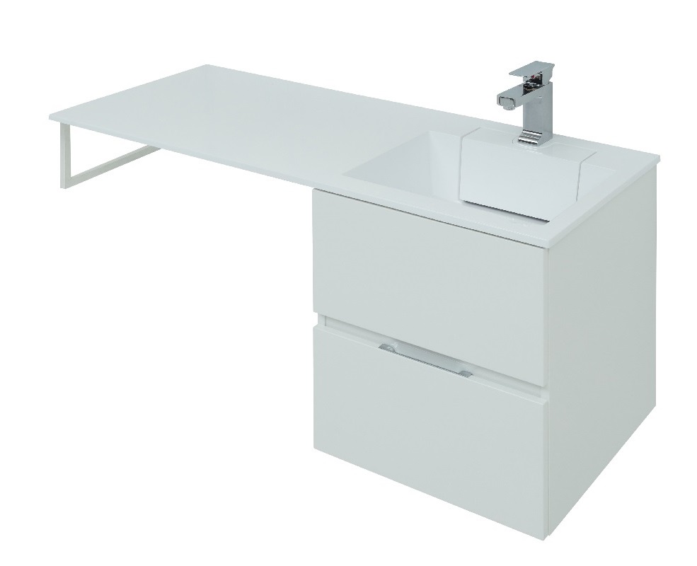 Тумба с раковиной Aquanet Алвита 120 R белая