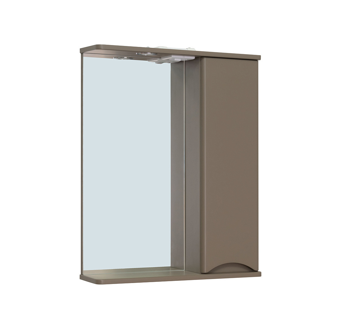 Зеркало-шкаф Runo Афина 60 бежевый