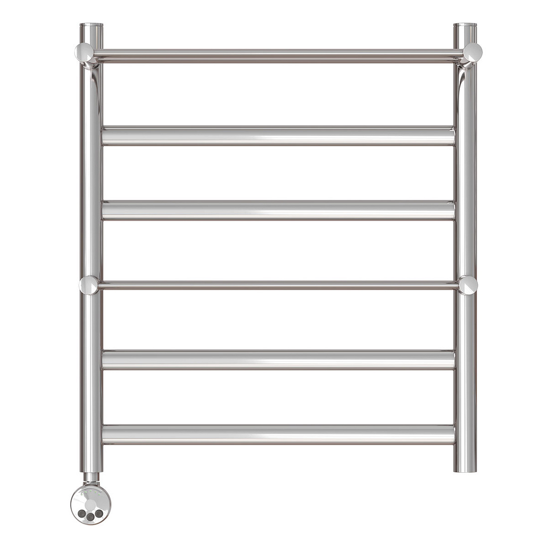 Электрический полотенцесушитель Point Артемида PN14156PE П4 500x600 c 2 полками левый/правый хром