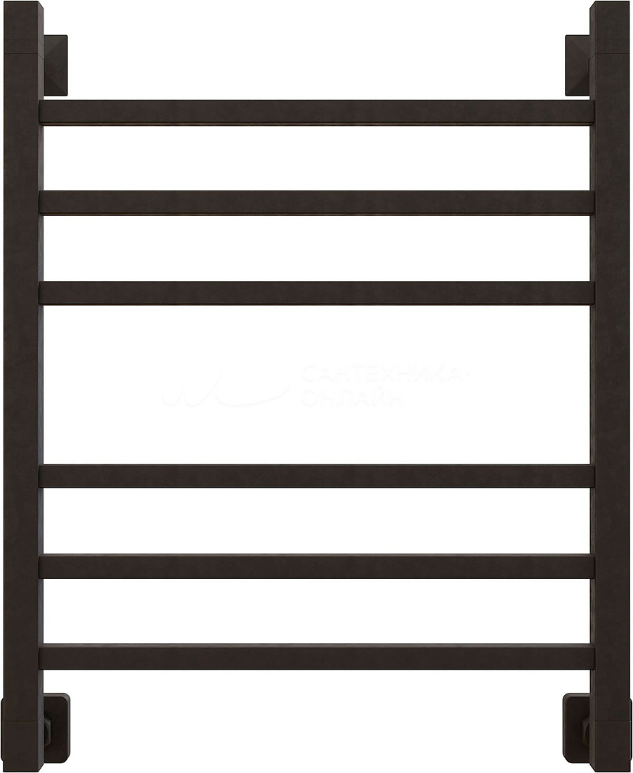 Водяной полотенцесушитель Ewrika Деметра LP 60х50 черный матовый