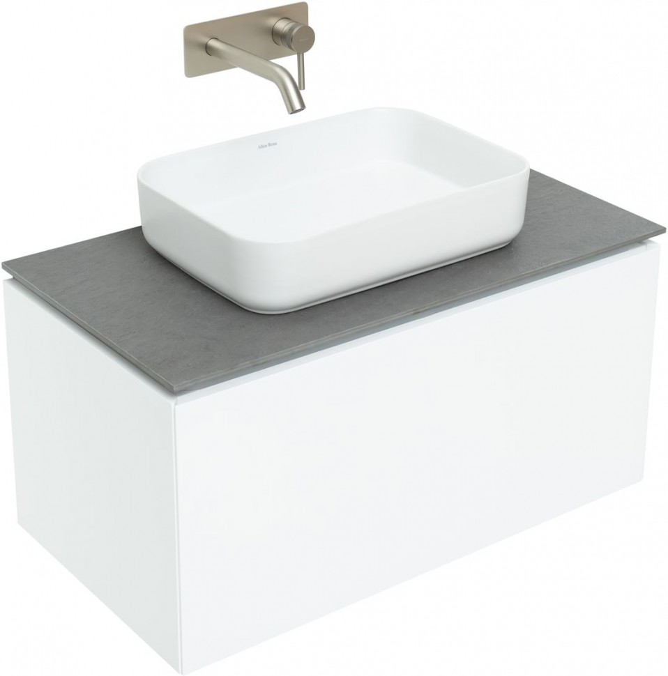 Тумба со столешницей Allen Brau Infinity 85 1.21002.WM белая матовая