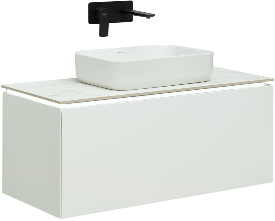 Тумба со столешницей Allen Brau Infinity 100 1.21004.WM белая матовая