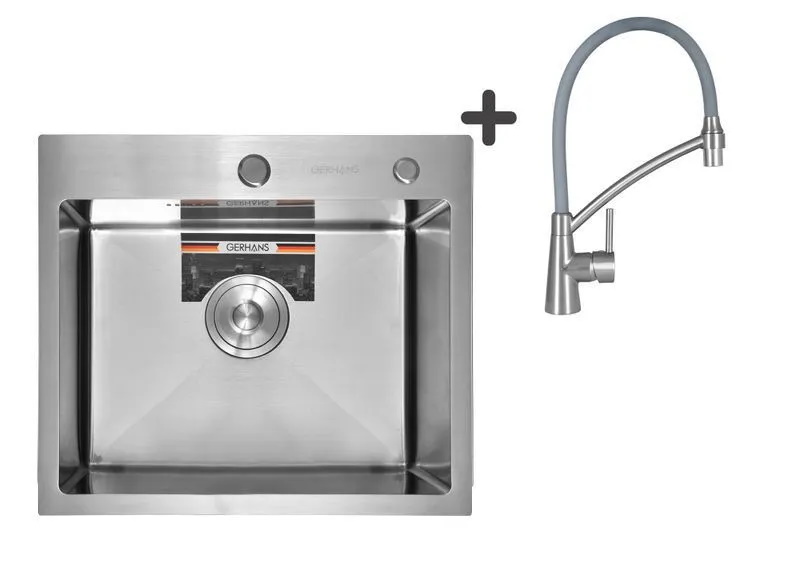 Комплект Мойка кухонная Gerhans K35044 + Смеситель Gerhans K4399A-9