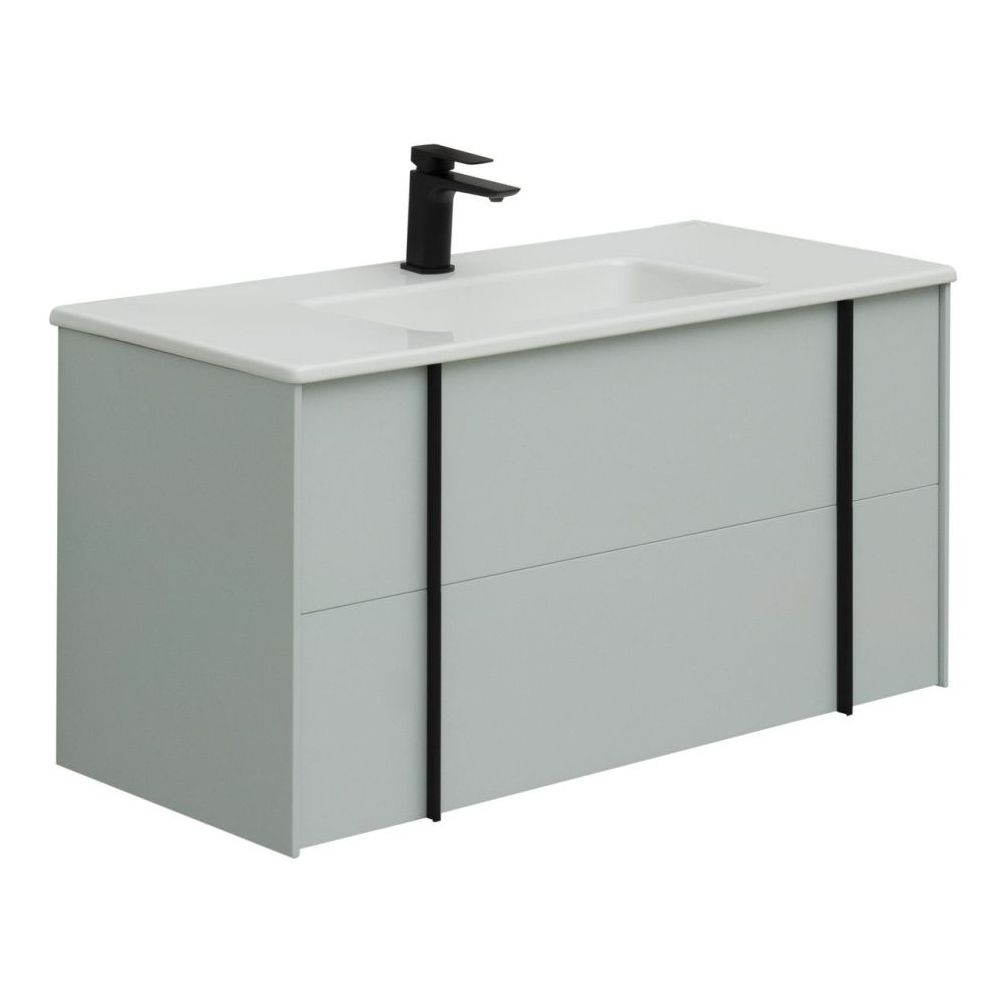 Тумба с раковиной Allen Brau Reality 100 рapyrus white matt