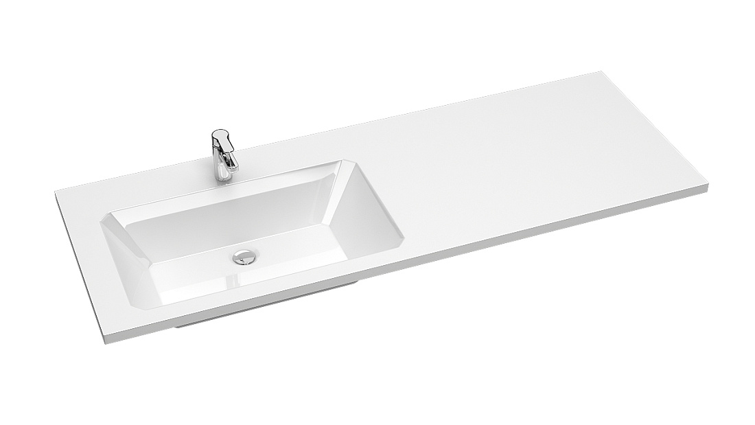 Мебельная раковина SuperSan Эльтон 130 L для стиральной машины