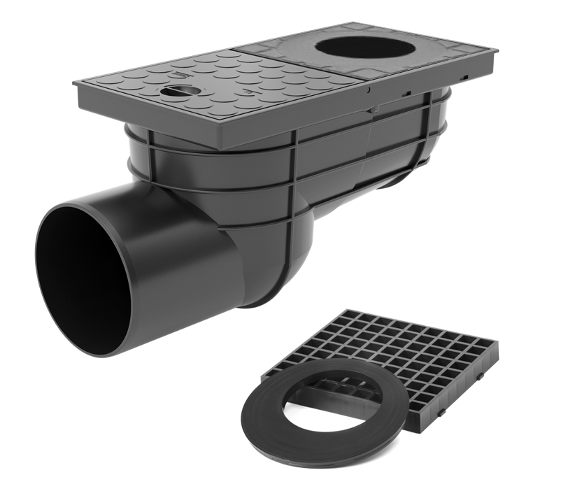 Ливнеотвод Styron KV-110-B с боковой подводкой 110 мм