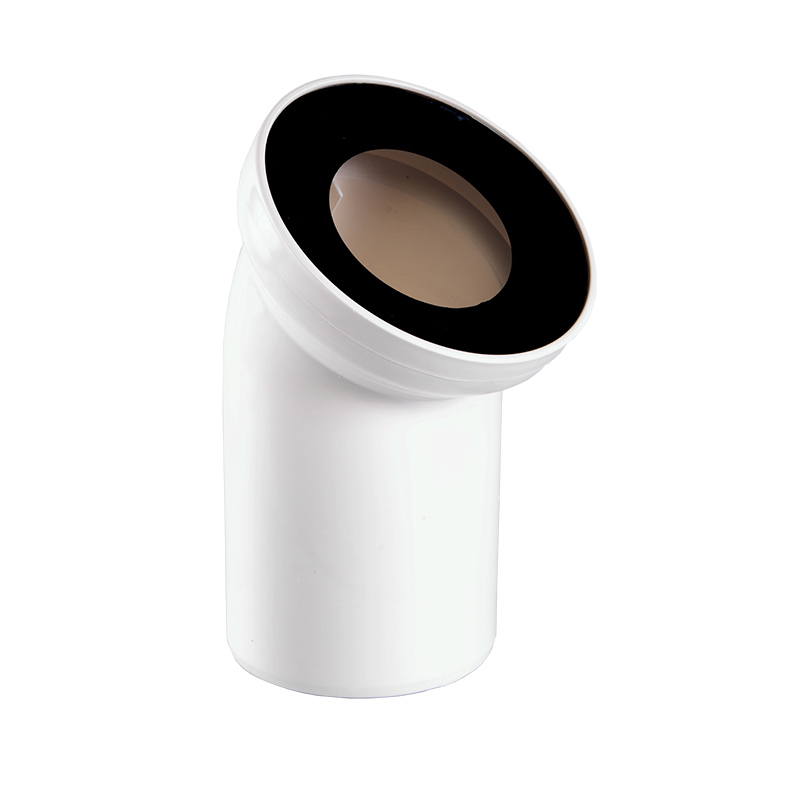 Отвод Styron STY-530-45° с уклоном под 45 градусов 110 мм