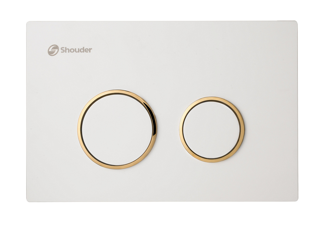 Кнопка смыва Shouder SHD-00011931 слоновая кость / золото