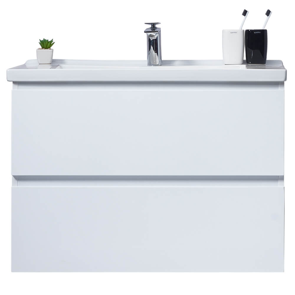 Тумба с раковиной Orans 60 белый глянец