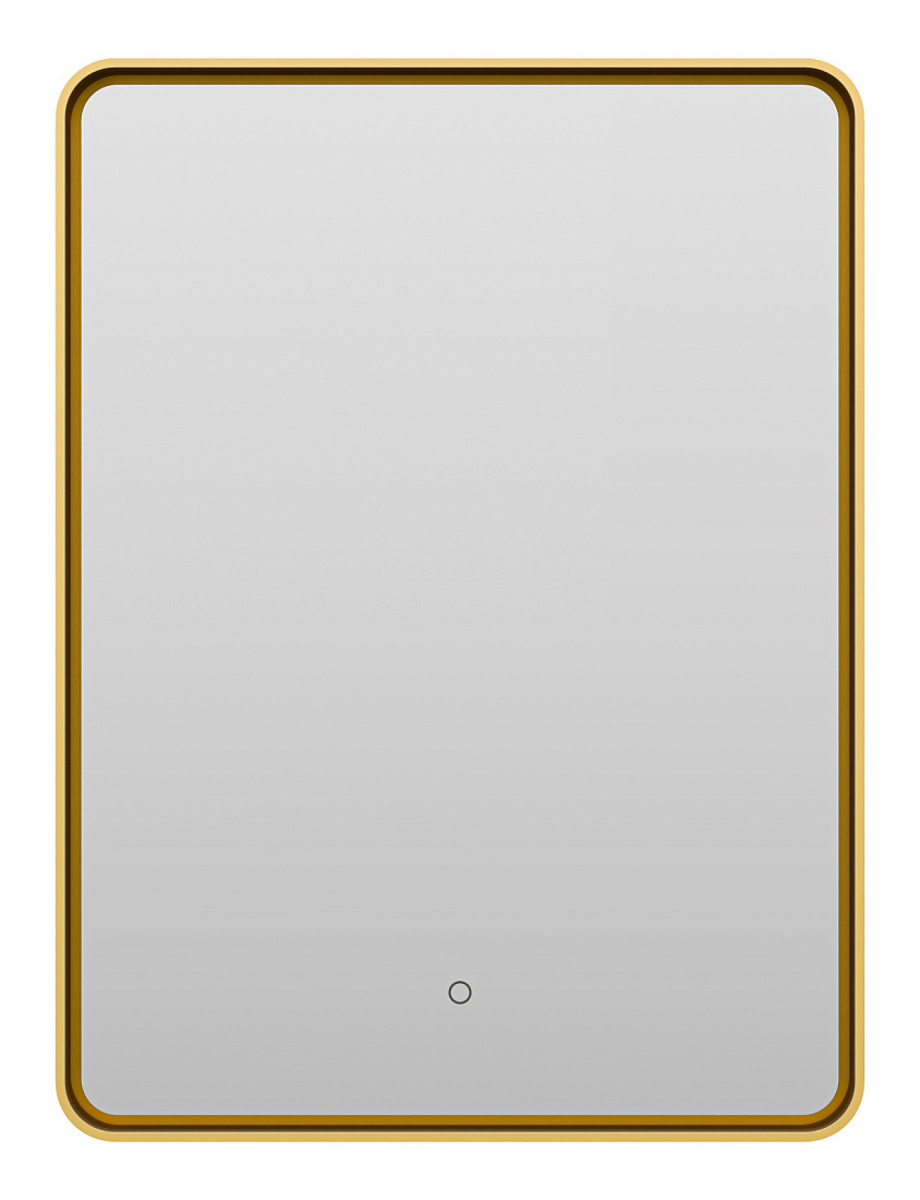 Зеркало Brevita Mercury 60х80 золото, сенсорный выключатель