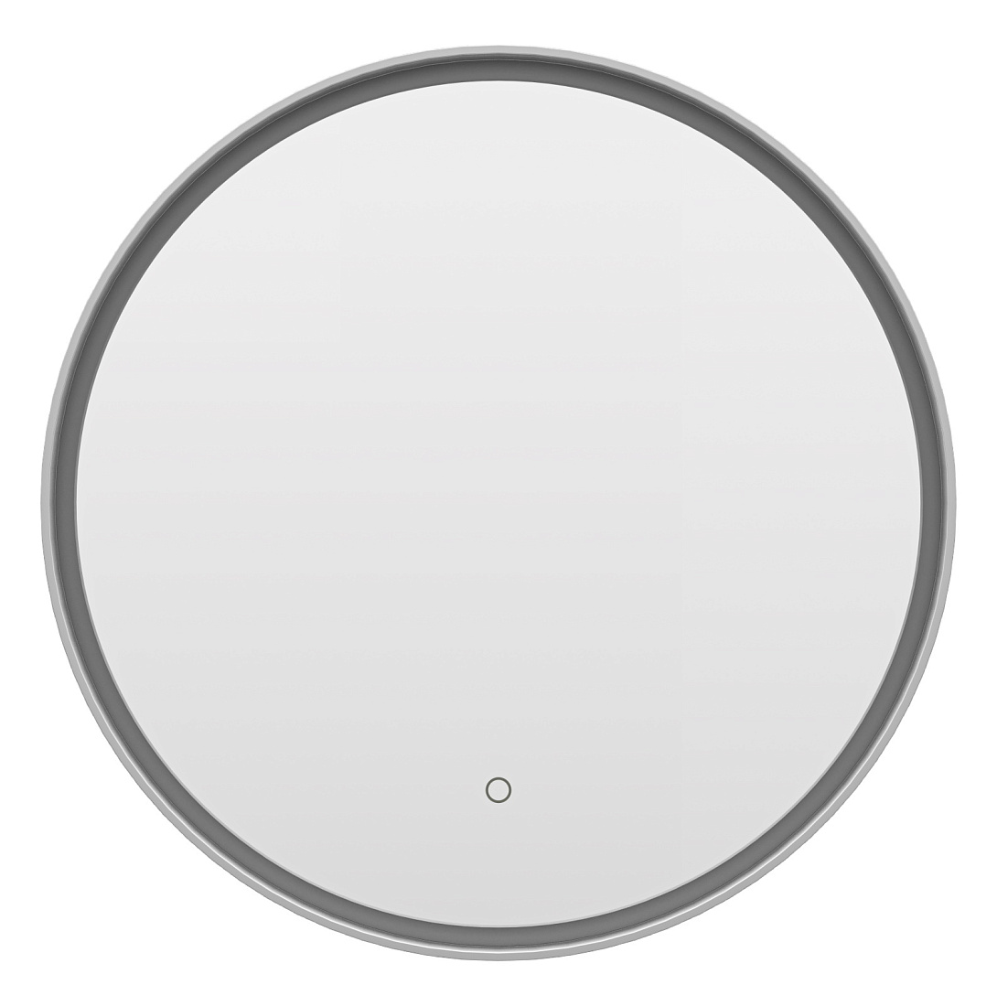 Зеркало Brevita Pluto 60х60 платина, сенсорный выключатель