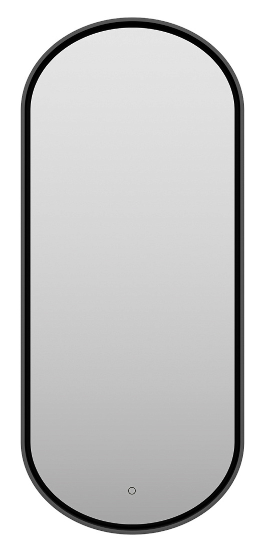 Зеркало Brevita Saturn 50х115 черное, сенсорный выключатель