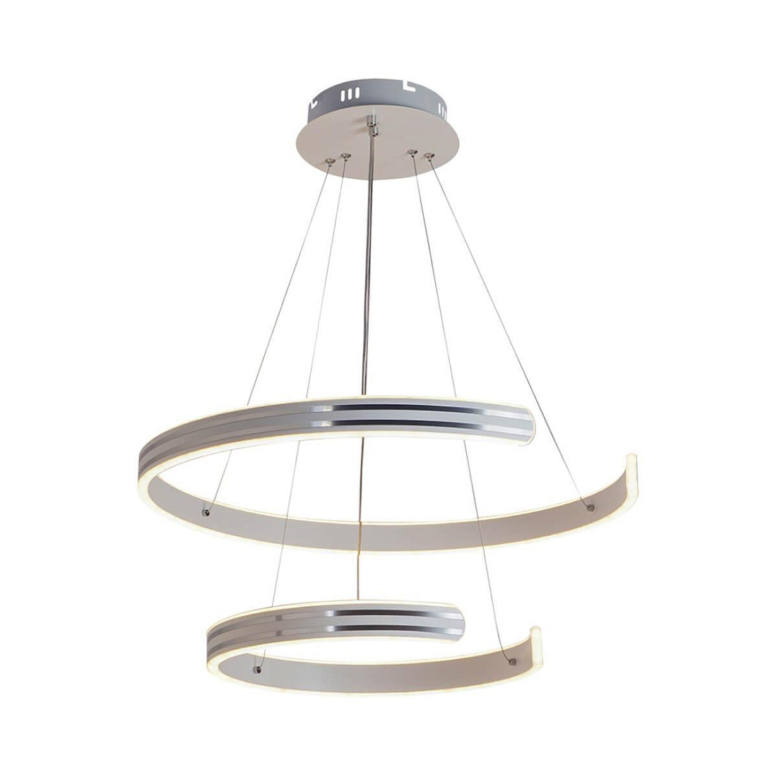 Подвесная Светодиодные люстры Profit Light 6039/2 WHT+CHR