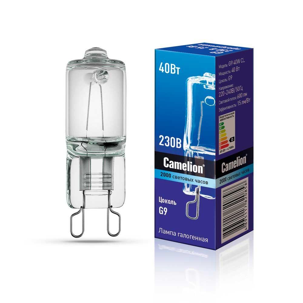 Лампа галогенная Camelion G9 40W CL