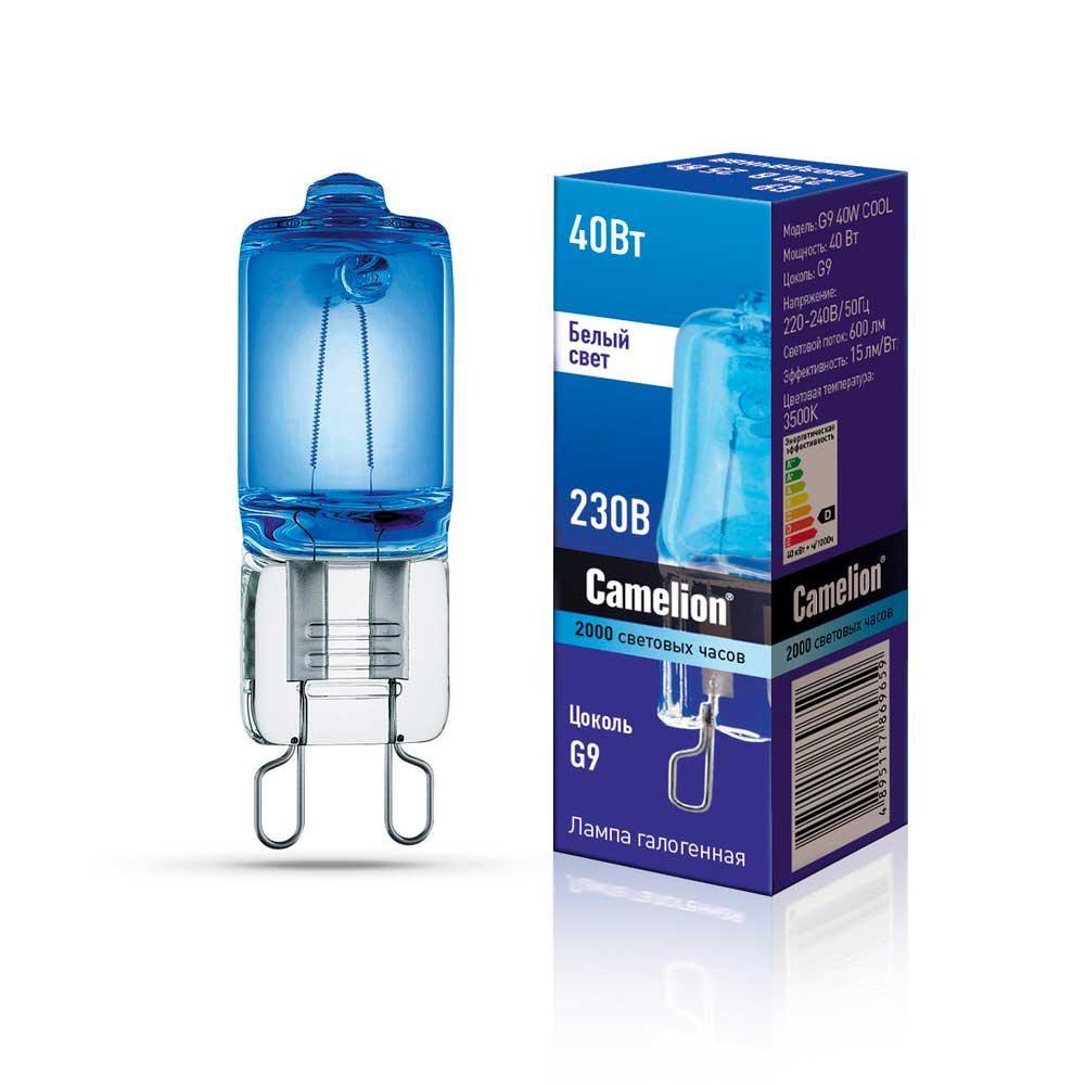 Лампа галогенная Camelion G9 40W COOL