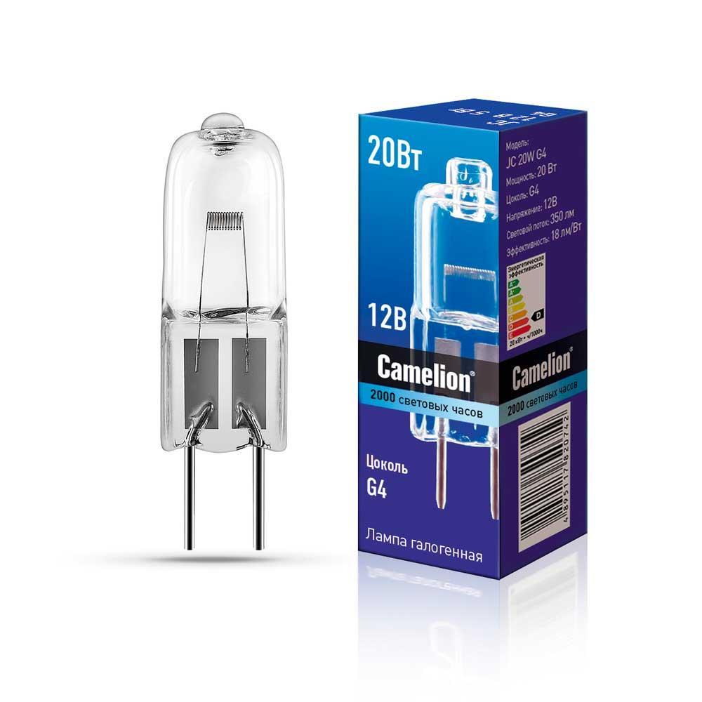 Лампа галогенная Camelion JC 20W G4