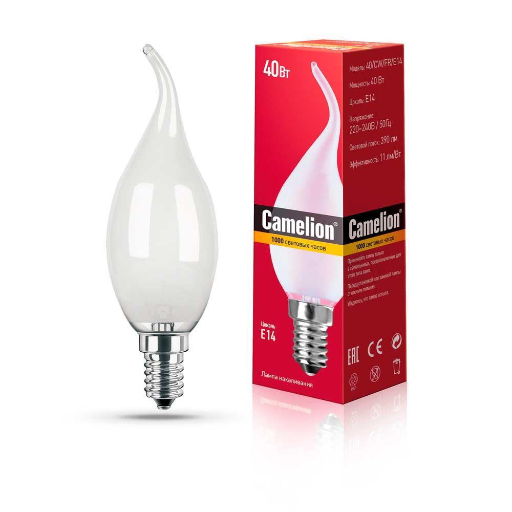 Лампа накаливания Camelion 40/CW/FR/E14