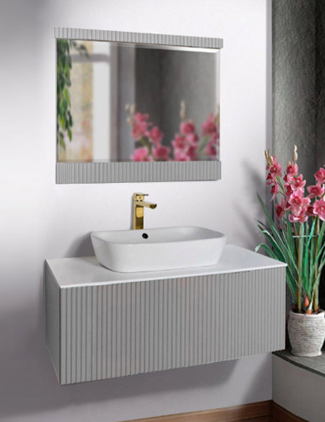 Мебель для ванной Atoll Аванти 90 светло-серый