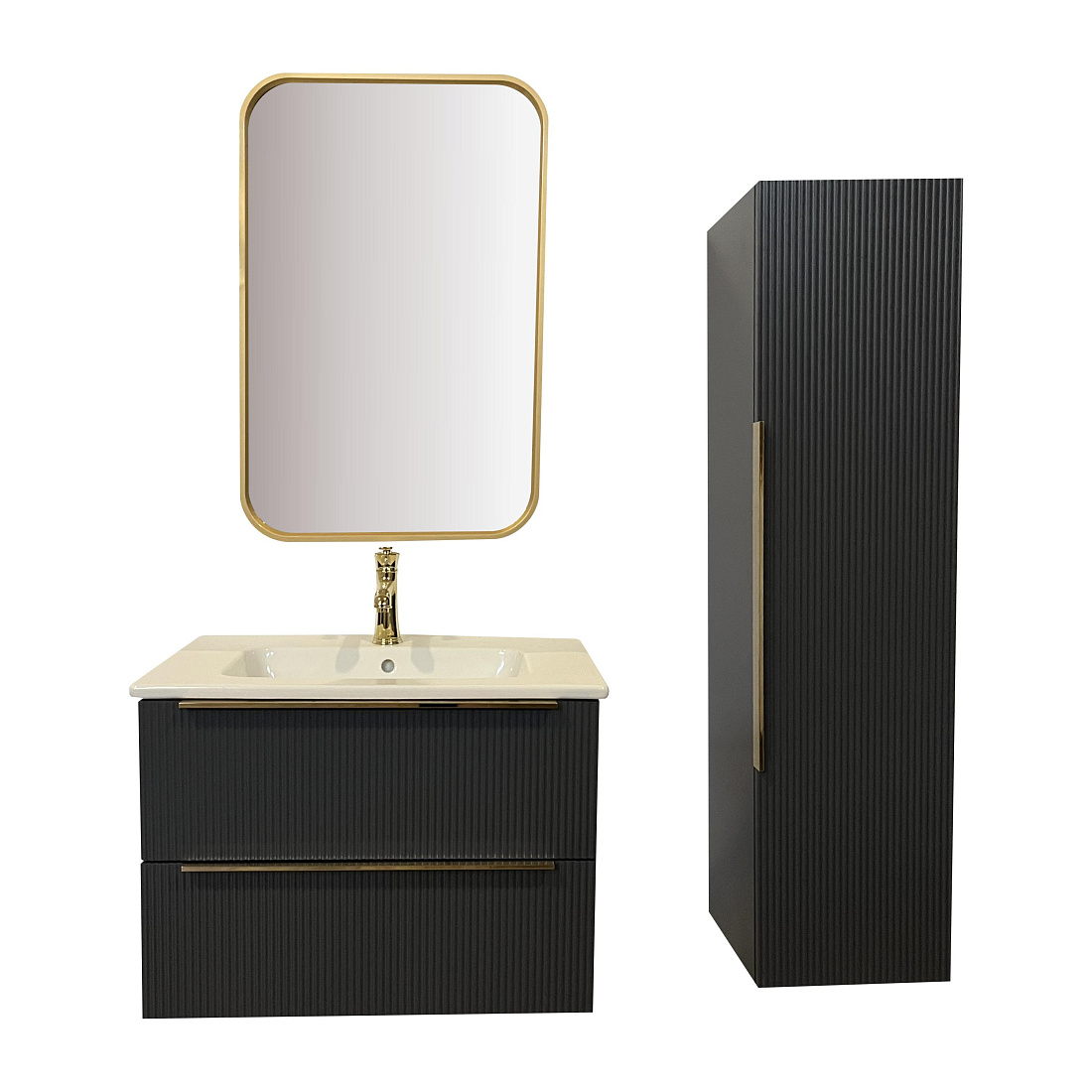 Мебель для ванной Atoll Мира 80 серый индиго