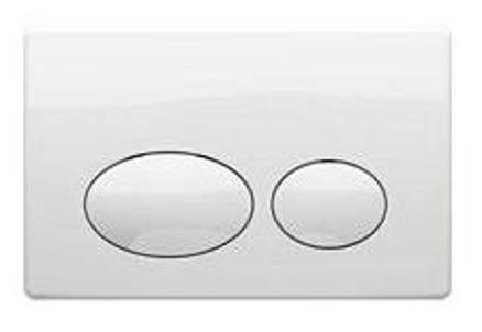 Кнопка смыва Bocchi Como 8200-0052 для унитаза глянцевый белый