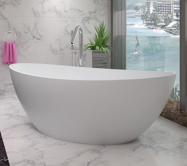 Ванна из искусственного камня NS Bath NSB-18901 180х90 глянцевая/матовая