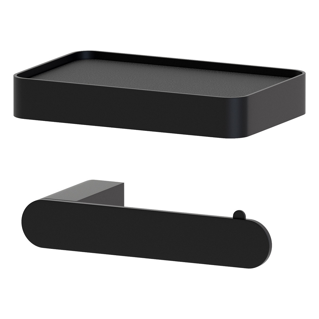 Держатель туалетной бумаги Artwelle Schwarz 7726 с полкой черный