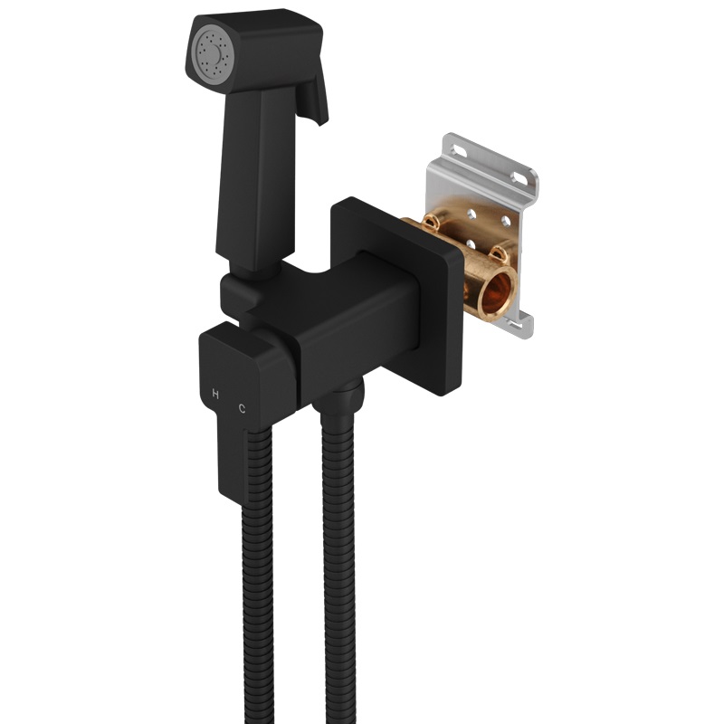 Гигиенический душ Elghansa 22Q0017-Black (Set-112) встраиваемый однорычажный