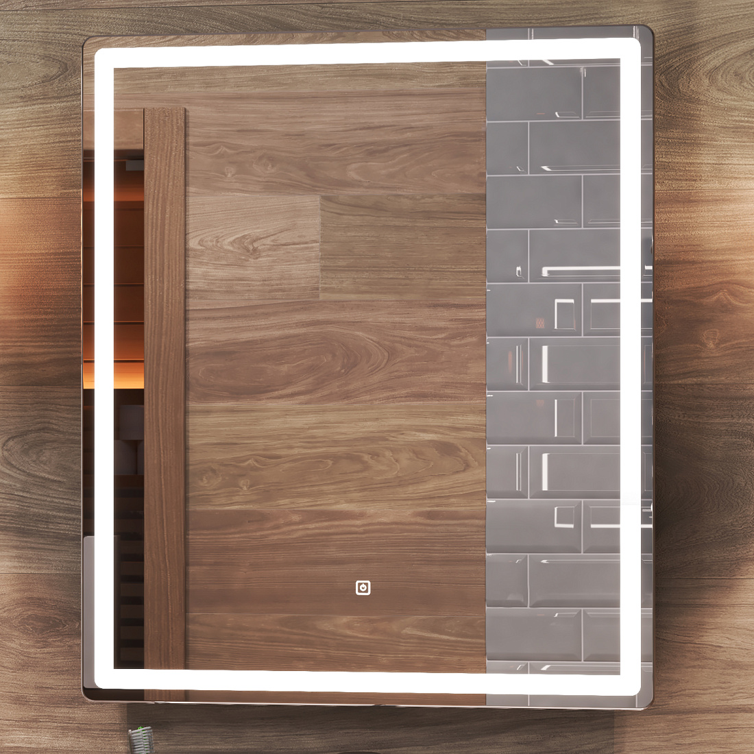 Зеркало Vigo Geometry Classic 60 с подсветкой и сенсорным выключателем