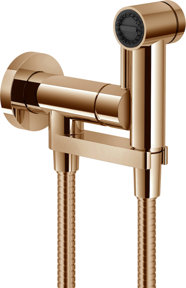 Гигиенический душ Nobili Accessori doccia AV00600RCP со смесителем красное золото