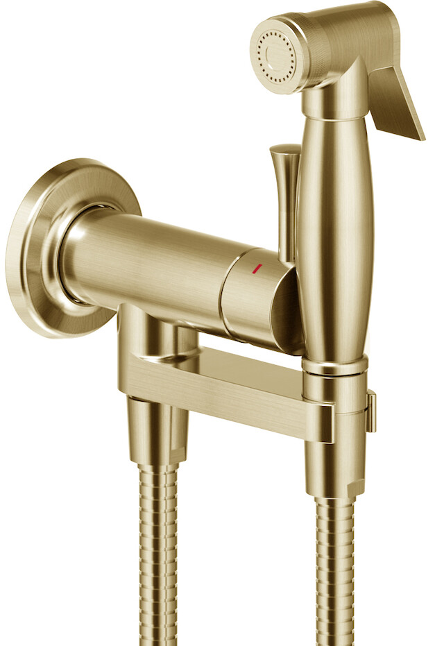 Гигиенический душ Nobili Accessori doccia AV00610BR со смесителем бронза