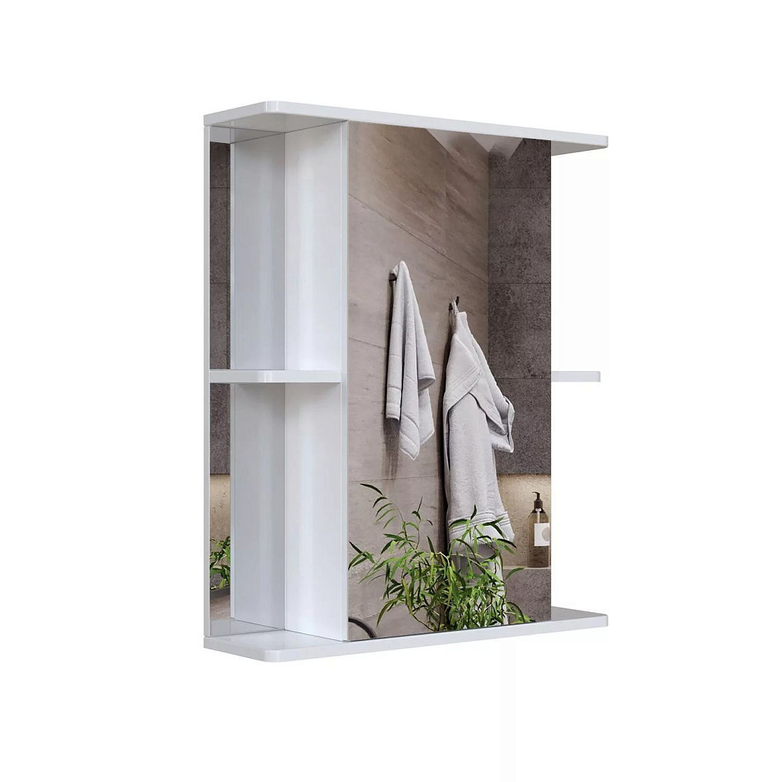 Зеркало-шкаф SanStar 60 с полками