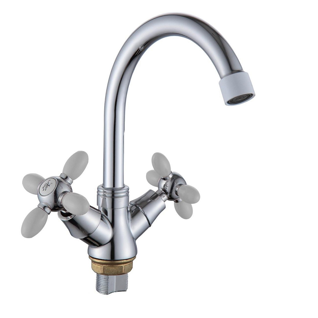 Смеситель Ammore A1083-3 для раковины белый/хром