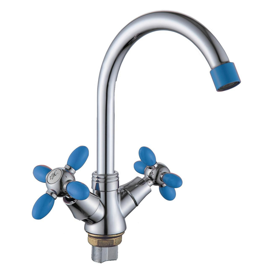 Смеситель Ammore A1083-6 для раковины синий / хром