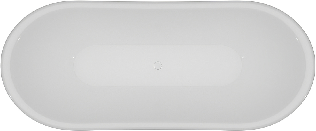 Акриловая ванна Artemis Cloe 180x75 белая, ножки хром