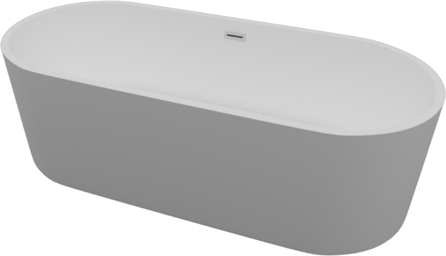 Акриловая ванна Artemis Ceres Bauci 160x80 белая матовая