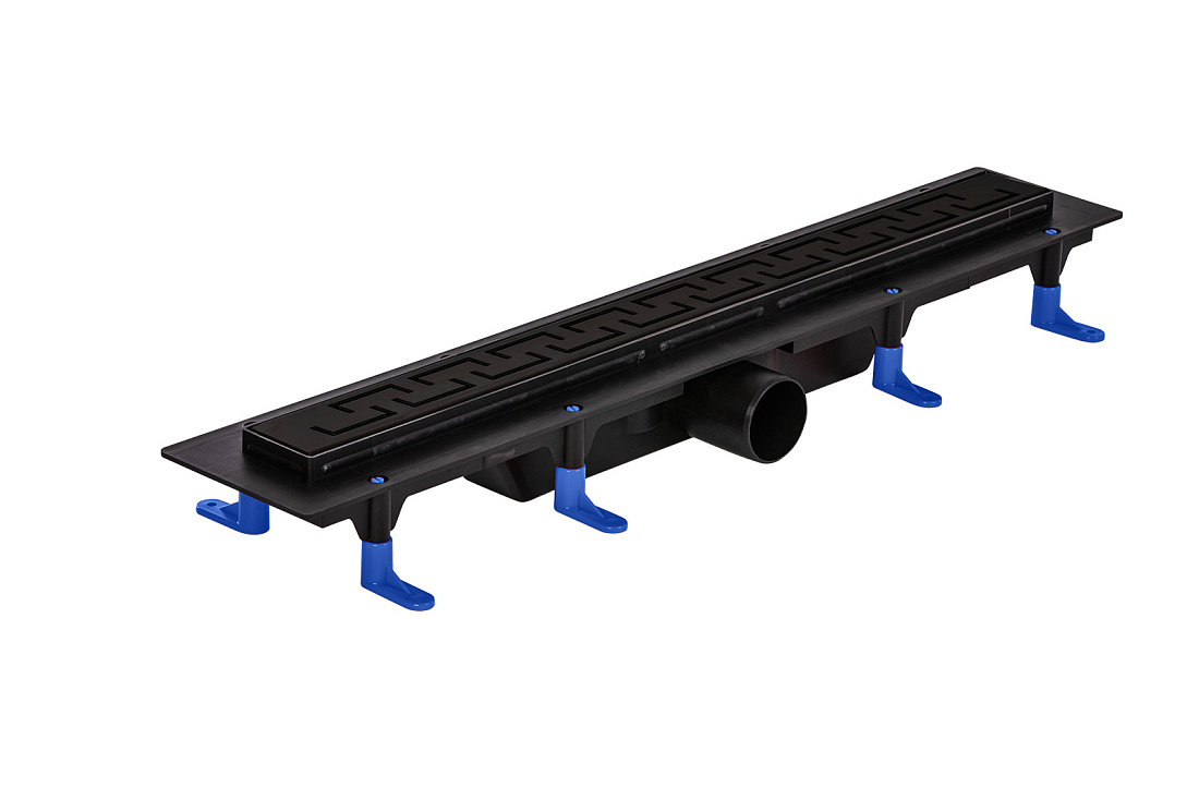 Душевой трап Styron STY-Ch-60-FF линейный с решеткой, гидрозатвором и горизонтальным выпуском 50мм